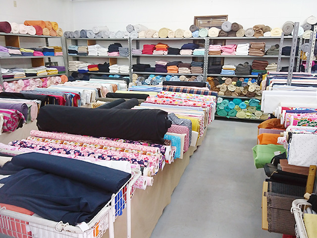 生地・布地、手芸材料、手芸用品など豊富に取り揃えています